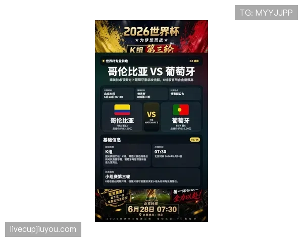2026世界杯K组末轮结果:哥伦比亚0-0战平葡萄牙 2026世界杯K组末轮结果:哥伦比亚0-0战平葡萄牙